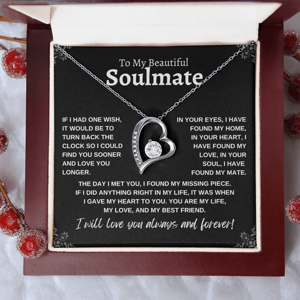 To My Beautiful Soulmate | Forever Love Necklace