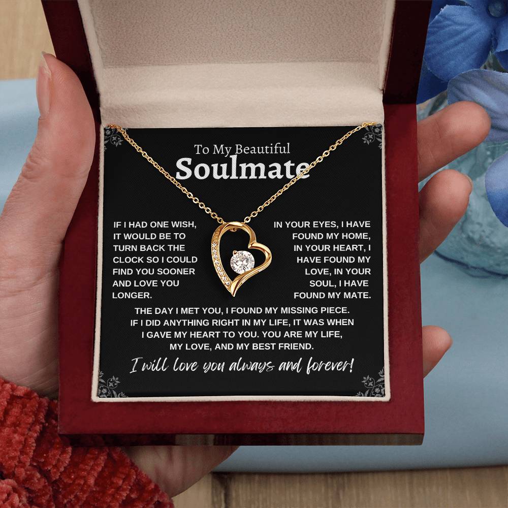 To My Beautiful Soulmate | Forever Love Necklace