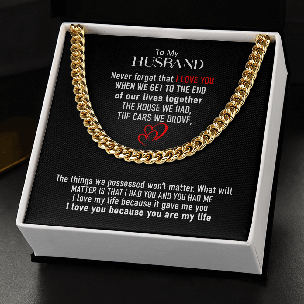 To My Husband | Cuban Link Chain