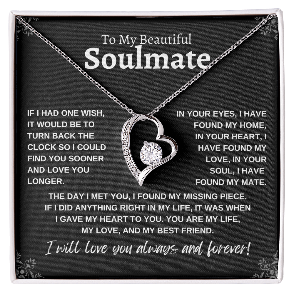 To My Beautiful Soulmate | Forever Love Necklace