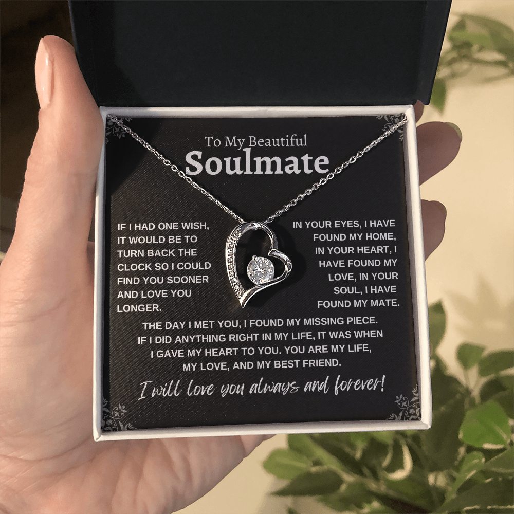 To My Beautiful Soulmate | Forever Love Necklace