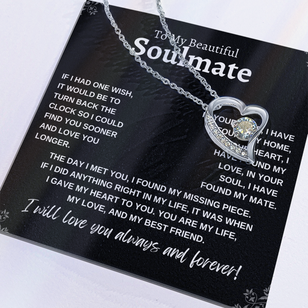 To My Beautiful Soulmate | Forever Love Necklace