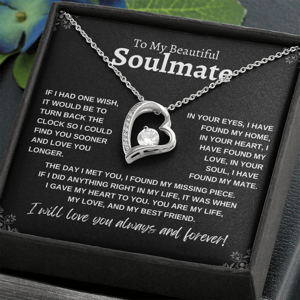 To My Beautiful Soulmate | Forever Love Necklace