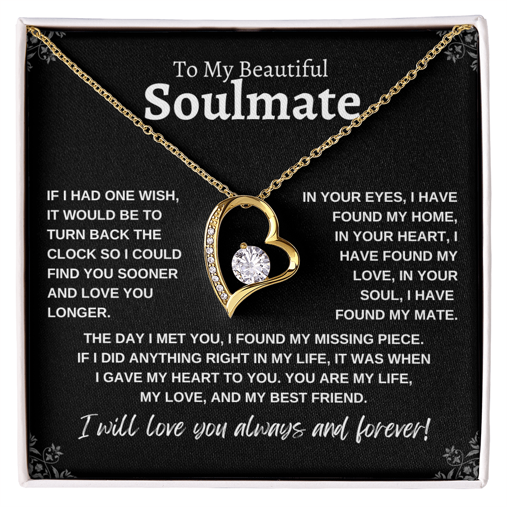 To My Beautiful Soulmate | Forever Love Necklace