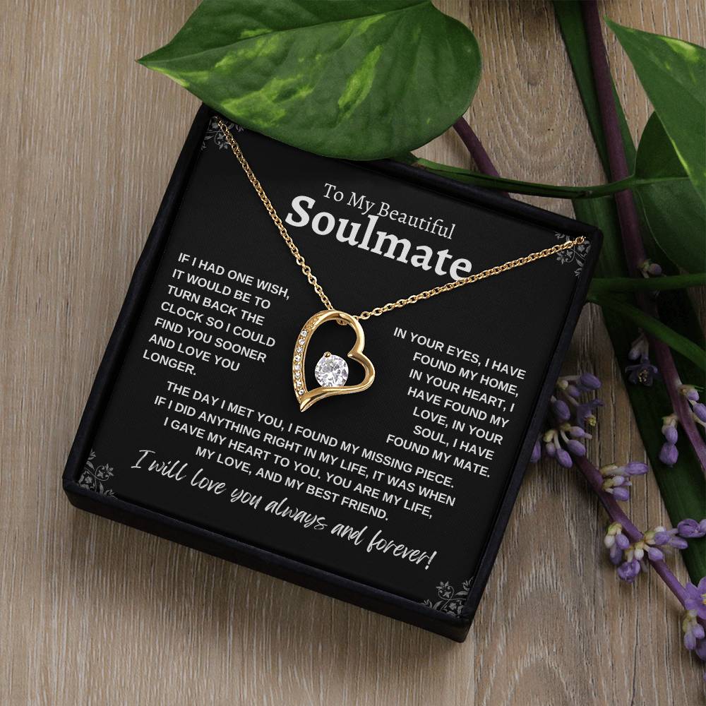 To My Beautiful Soulmate | Forever Love Necklace